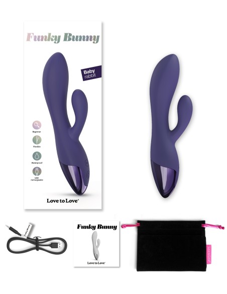 Vibro Rabbit Funky Bunny Love to Love Violet
