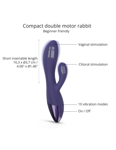 Vibro Rabbit Funky Bunny Love to Love Violet