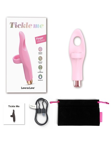 Stimulateur de clitoris Tickle Me Love to Love Rose