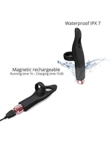 Stimulateur de clitoris Tickle Me Love to Love Noir