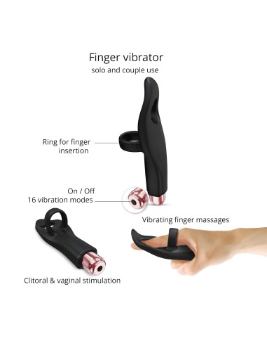 Stimulateur de clitoris Tickle Me Love to Love Noir