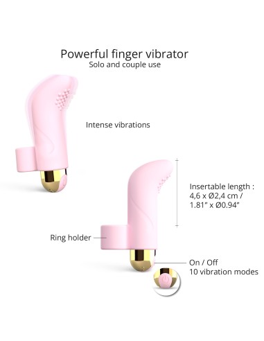 Vibro de doigt Touch Me Love to Love Rose