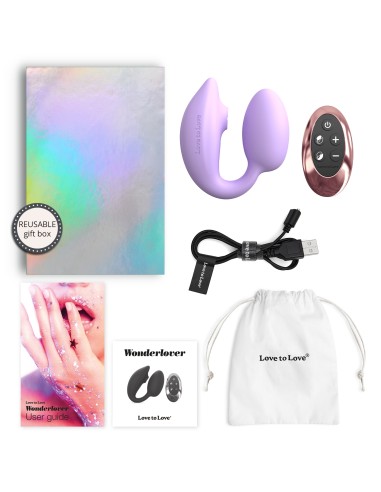 Stimulateur Clitoris et Point G Wonderlover Love to Love Mauve