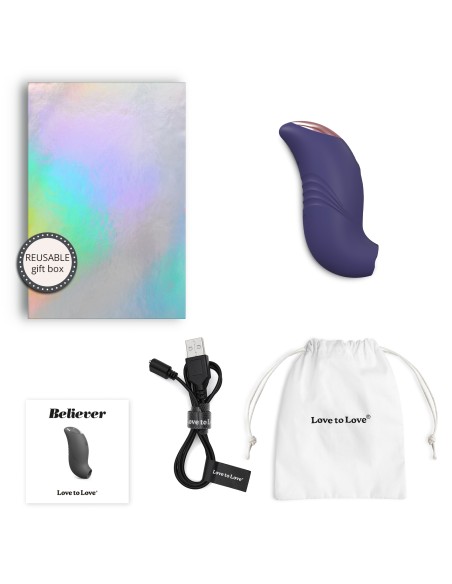 Stimulateur de clitoris Believer Love to Love Indigo Stimulateur de clitoris Believer Love to Love Indigo