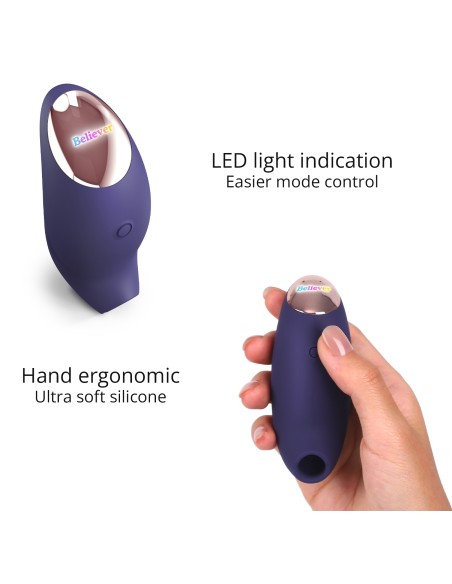 Stimulateur de clitoris Believer Love to Love Indigo Stimulateur de clitoris Believer Love to Love Indigo
