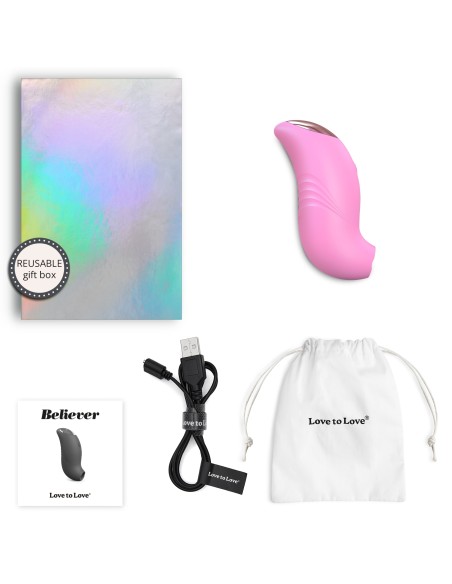 Stimulateur de clitoris Believer Love to Love Rose