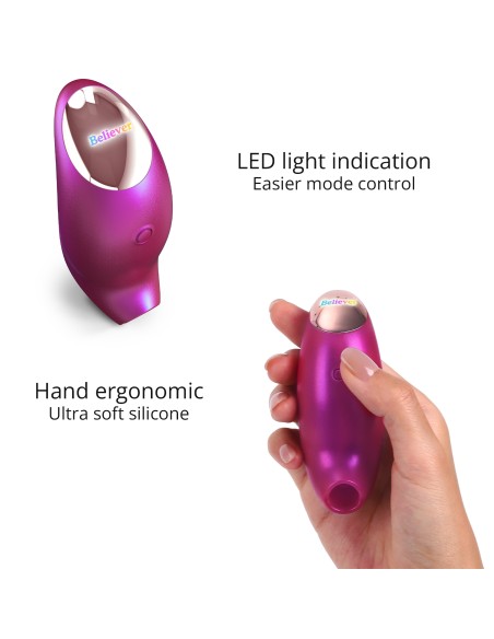 Stimulateur de clitoris Believer Love to Love Framboise