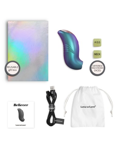 Stimulateur de clitoris Believer Love to Love Bleu
