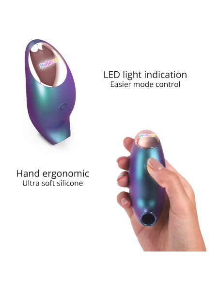 Stimulateur de clitoris Believer Love to Love Bleu Stimulateur de clitoris Believer Love to Love Bleu