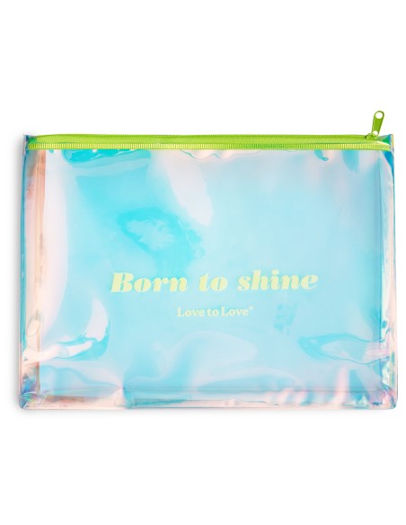 Pochette de rangement Born to Shine Zip jaune