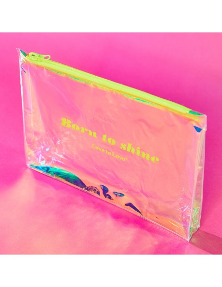 Pochette de rangement Born to Shine Zip jaune