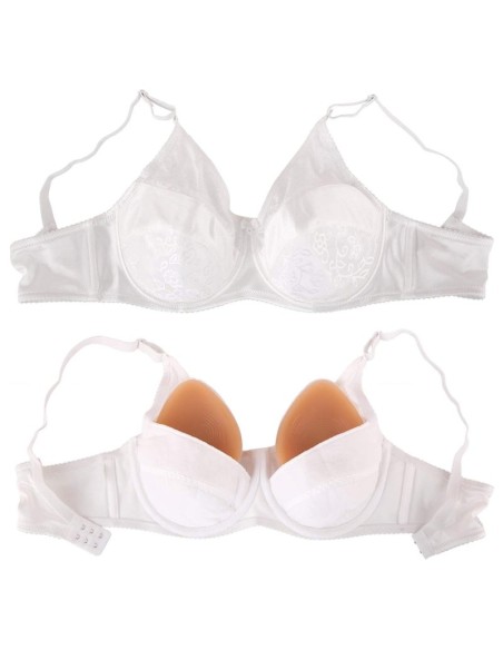 Soutien-Gorge Spécial Prothèse Mammaire Brace Blanc Soutien-Gorge Spécial Prothèse Mammaire Brace Blanc