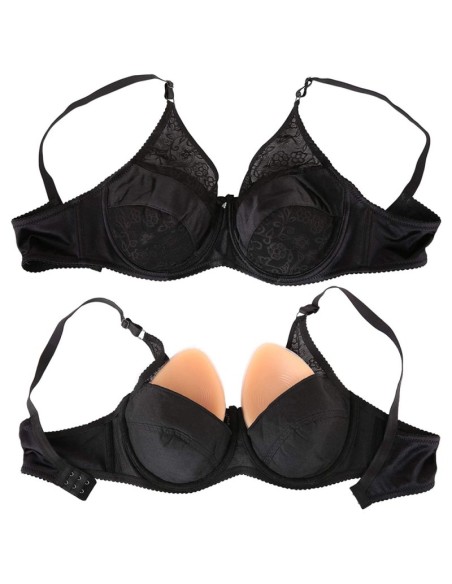 Soutien-Gorge Spécial Prothèse Mammaire Brace Noir Soutien-Gorge Spécial Prothèse Mammaire Brace Noir