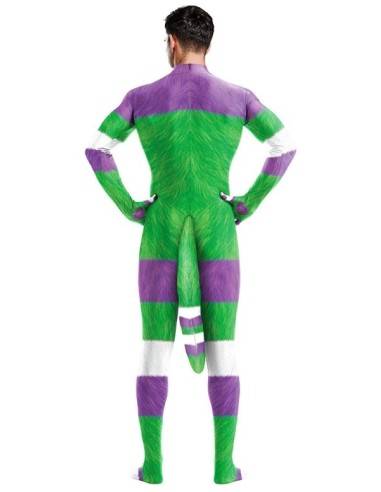 Combinaison Cosplay Cartoon Blanc-Vert-Violet