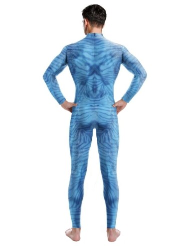 Combinaison Cosplay Sous les mers Fish Bleue