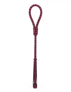 Cravache Round 50cm Noir-Rouge