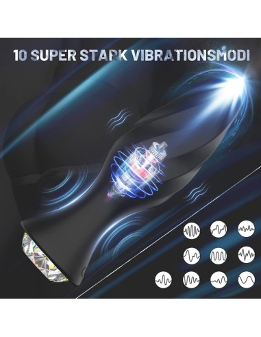 Plug Bijou Vibrant Jewervibe 10 x 3.5cm