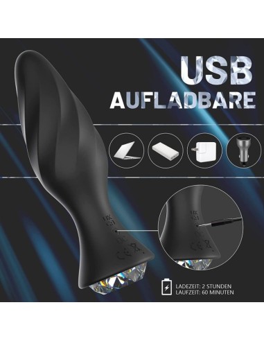 Plug Bijou Vibrant Jewervibe 10 x 3.5cm