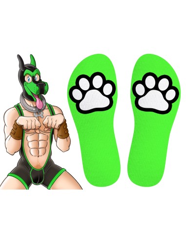 Chaussettes Paw Kinky Puppy Vertes
