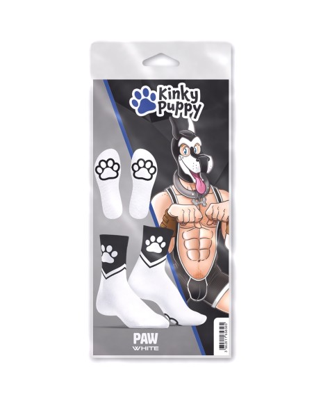 Chaussettes Paw Kinky Puppy Blanches