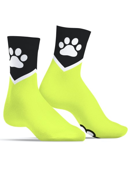 Chaussettes Paw Kinky Puppy Jaunes Fluo