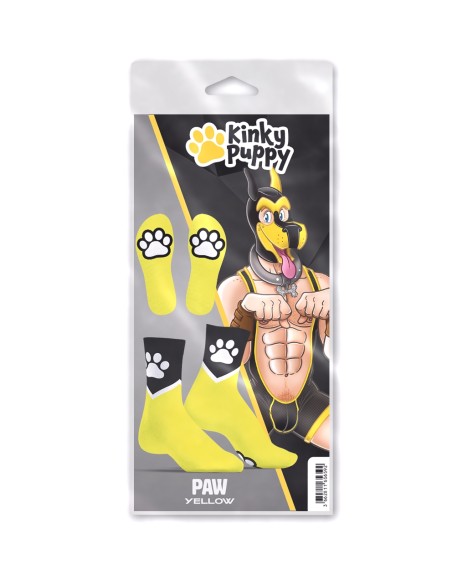 Chaussettes Paw Kinky Puppy Jaunes Fluo