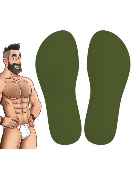 Chaussettes Hautes COLORS SneakXX Vert Kaki Chaussettes Hautes COLORS SneakXX Vert Kaki