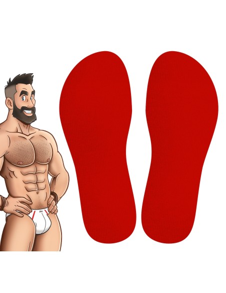 Chaussettes Hautes COLORS SneakXX Rouges Chaussettes Hautes COLORS SneakXX Rouges
