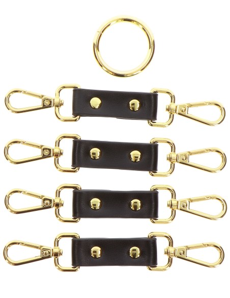 Attaches en croix Hogtie Vogue Noires Attaches en croix Hogtie Vogue Noires