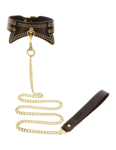 Collier et Laisse Studded Vogue Noir