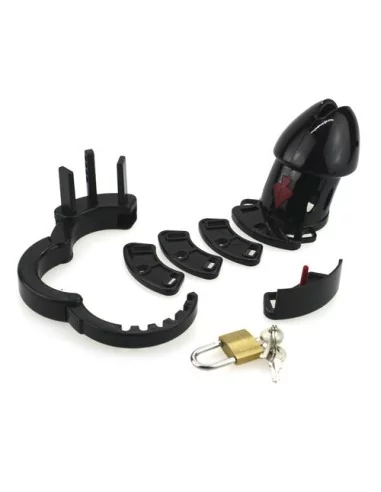 Cage de chasteté PIQUE 10 x 3.5 cm Noire