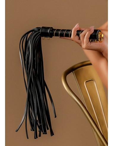 Martinet Studded Whip 55cm Noir