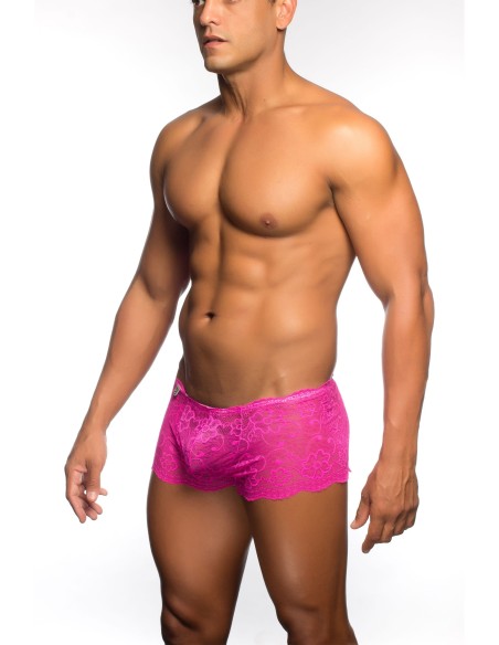 Boxer Dentelle LUCIO Rose - Boxer Sexy - 4