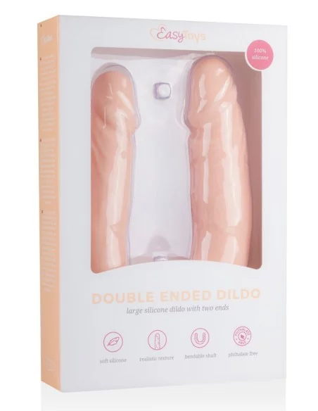 Double gode réaliste 40 x 4 cm