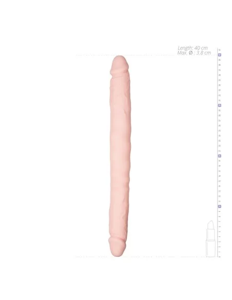 Double gode réaliste 40 x 4 cm