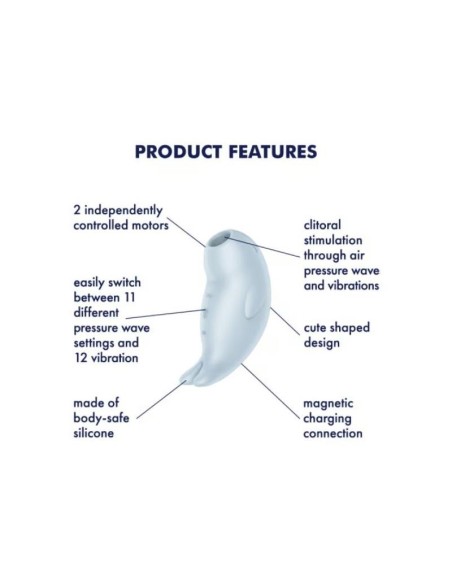 Stimulateur de Clitoris Seal You Soon Bleu glacier