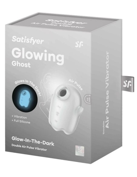 Stimulateur de clitoris Glowing Ghost Blanc