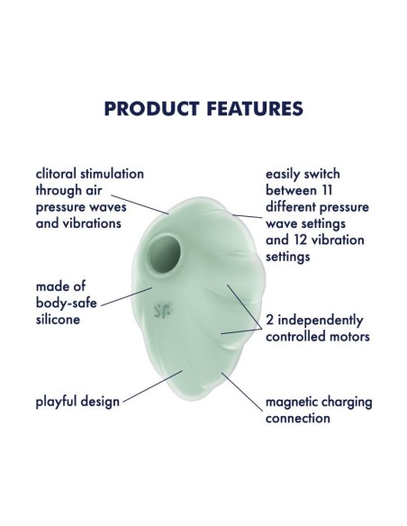 Stimulateur de clitoris Cloud Dancer Menthe Stimulateur de clitoris Cloud Dancer Menthe