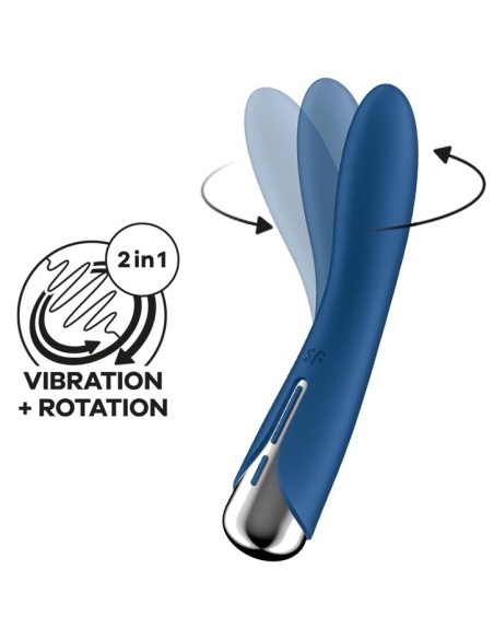 Stimulateur Spinning Vibe 1 - 11 x 3cm Bleu Stimulateur Spinning Vibe 1 - 11 x 3cm Bleu