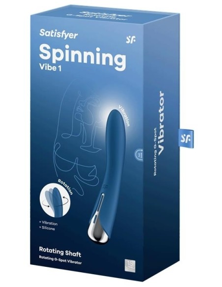 Stimulateur Spinning Vibe 1 - 11 x 3cm Bleu Stimulateur Spinning Vibe 1 - 11 x 3cm Bleu