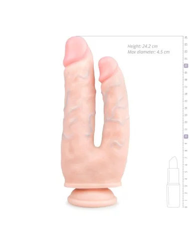 Dougle gode avec ventouse 17 x 4.5cm Chair