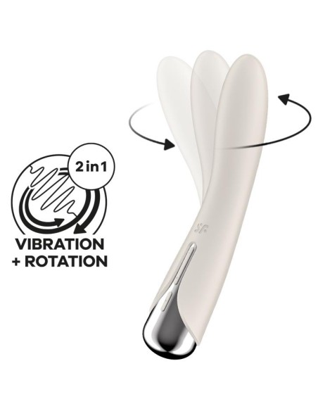 Stimulateur Spinning Vibe 1 - 11 x 3cm Crème Stimulateur Spinning Vibe 1 - 11 x 3cm Crème