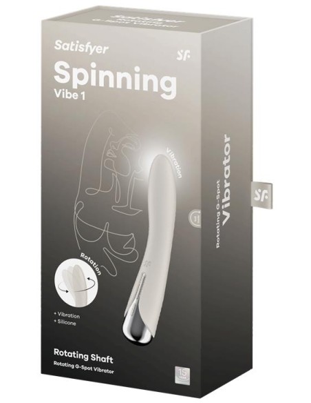 Stimulateur Spinning Vibe 1 - 11 x 3cm Crème Stimulateur Spinning Vibe 1 - 11 x 3cm Crème