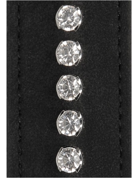 Collier-Laisse à Strass Diamond Studded Noir Collier-Laisse à Strass Diamond Studded Noir