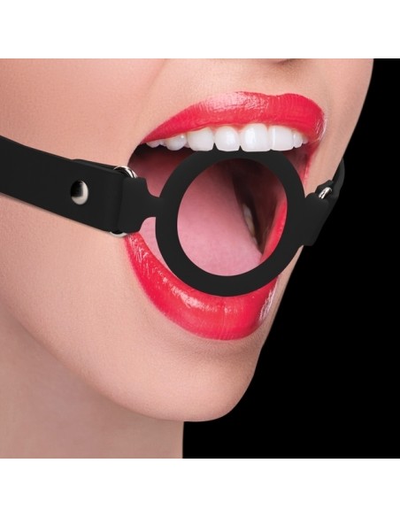Bâillon en silicone Ring Gag 40mm Noir Bâillon en silicone Ring Gag 40mm Noir