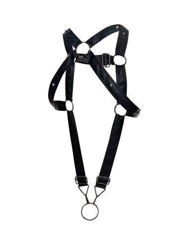 Harnais Cross Cockring Dngeon Noir - Harnais - 8