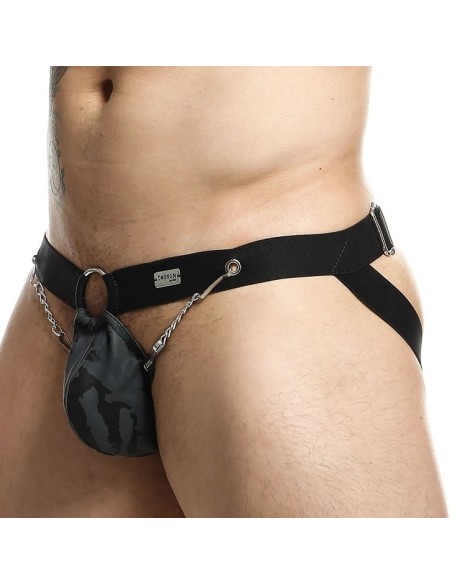 Jockstrap Ring & Chain Dngeon Gris Jockstrap Ring & Chain Dngeon Gris