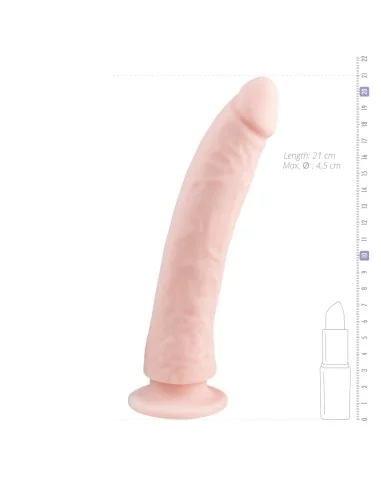 Dildo avec ventouse Forme courbée 19 x 4.5cm