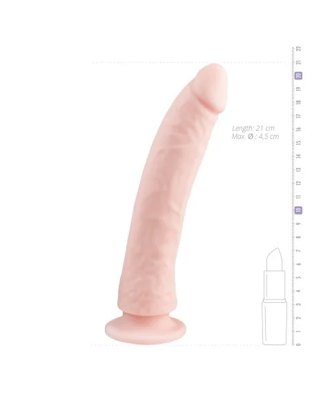 Dildo avec ventouse Forme courbée 19 x 4.5cm Dildo avec ventouse Forme courbée 19 x 4.5cm