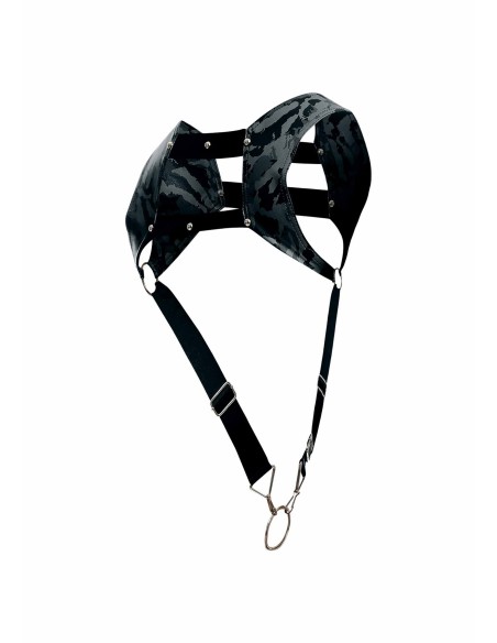 Harnais Top Cockring Dngeon Gris